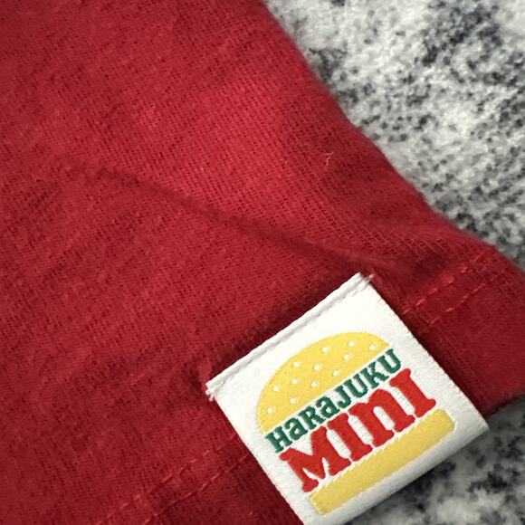 2T Gwen Stefani Harajuku Mini Top No Doubt Lovers Red Nerd Alert Shirt Bikes Tee - Picture 3 of 7